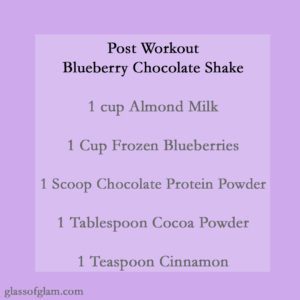 Blueberry Chocolate Shake | Glass of Glam