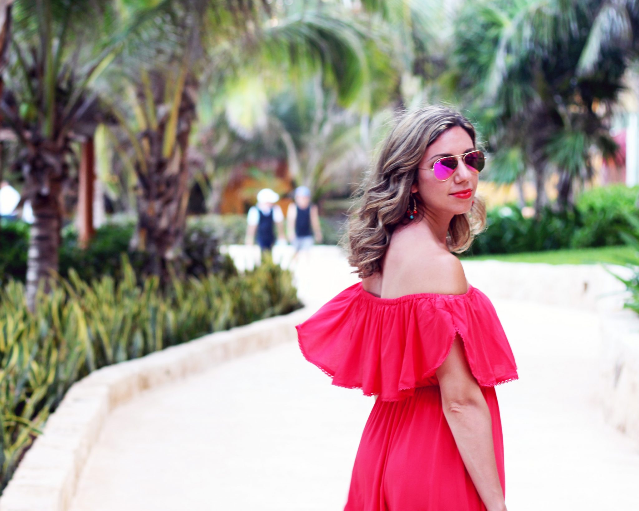 Red Off Shoulder Dress | Glass of Glam