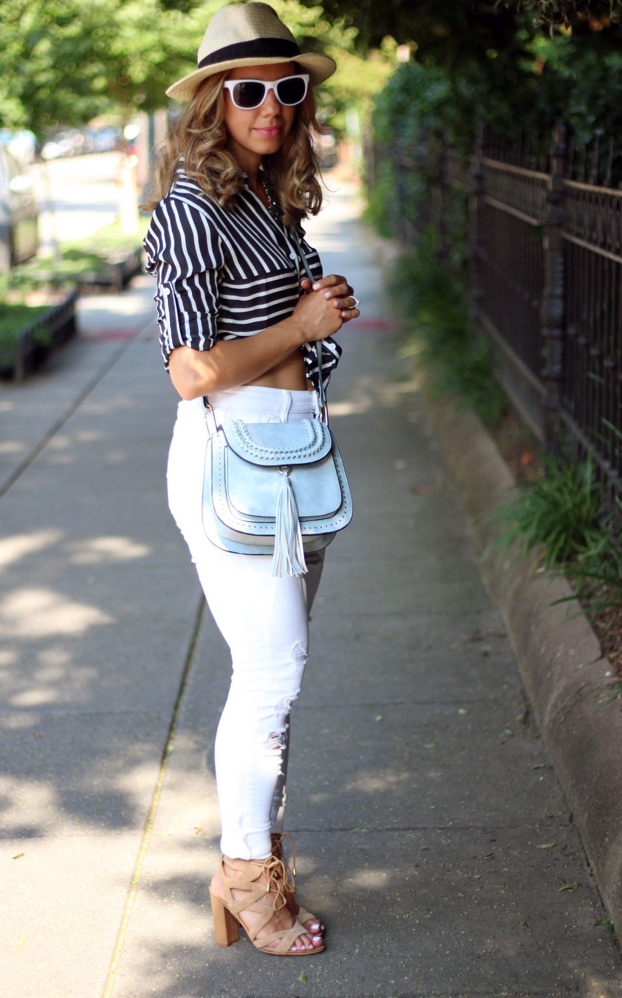 make me chic striped blouse | glass of glam