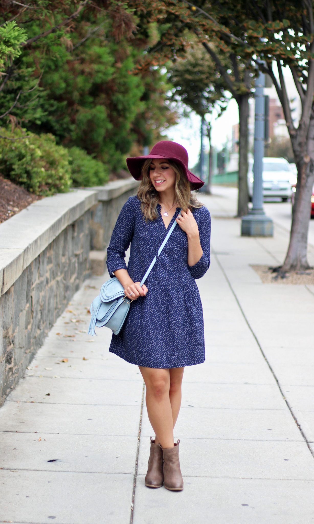 Blue Old Navy Shift Dress for Fall