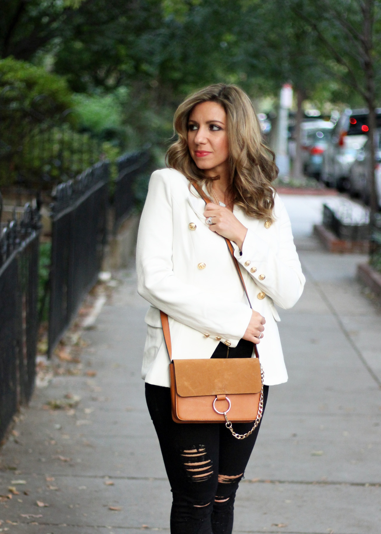 White Blazer for Date Night and Zaful Accessories