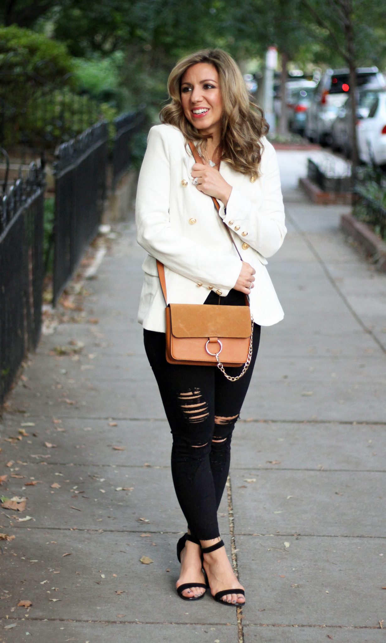 White Blazer for Date Night and Zaful Accessories