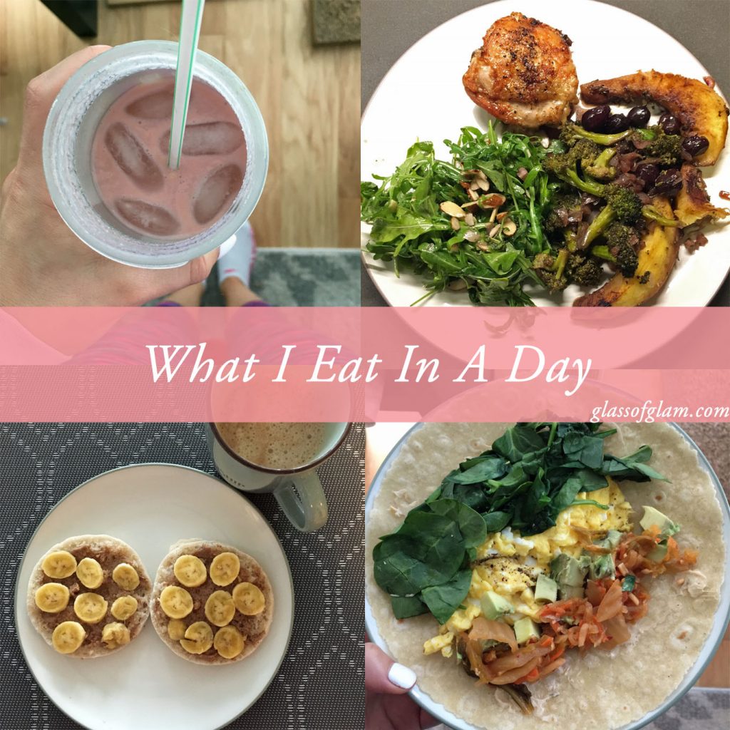 What Lifestyle Blogger Roxanne Birnbaum of Glass of Glam eats in a day.