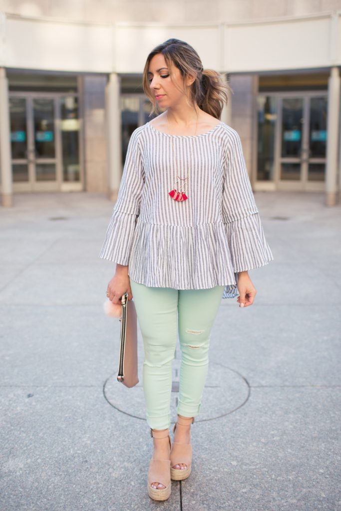 Lifestyle blogger Roxanne of Glass of Glam in Shop the Mint