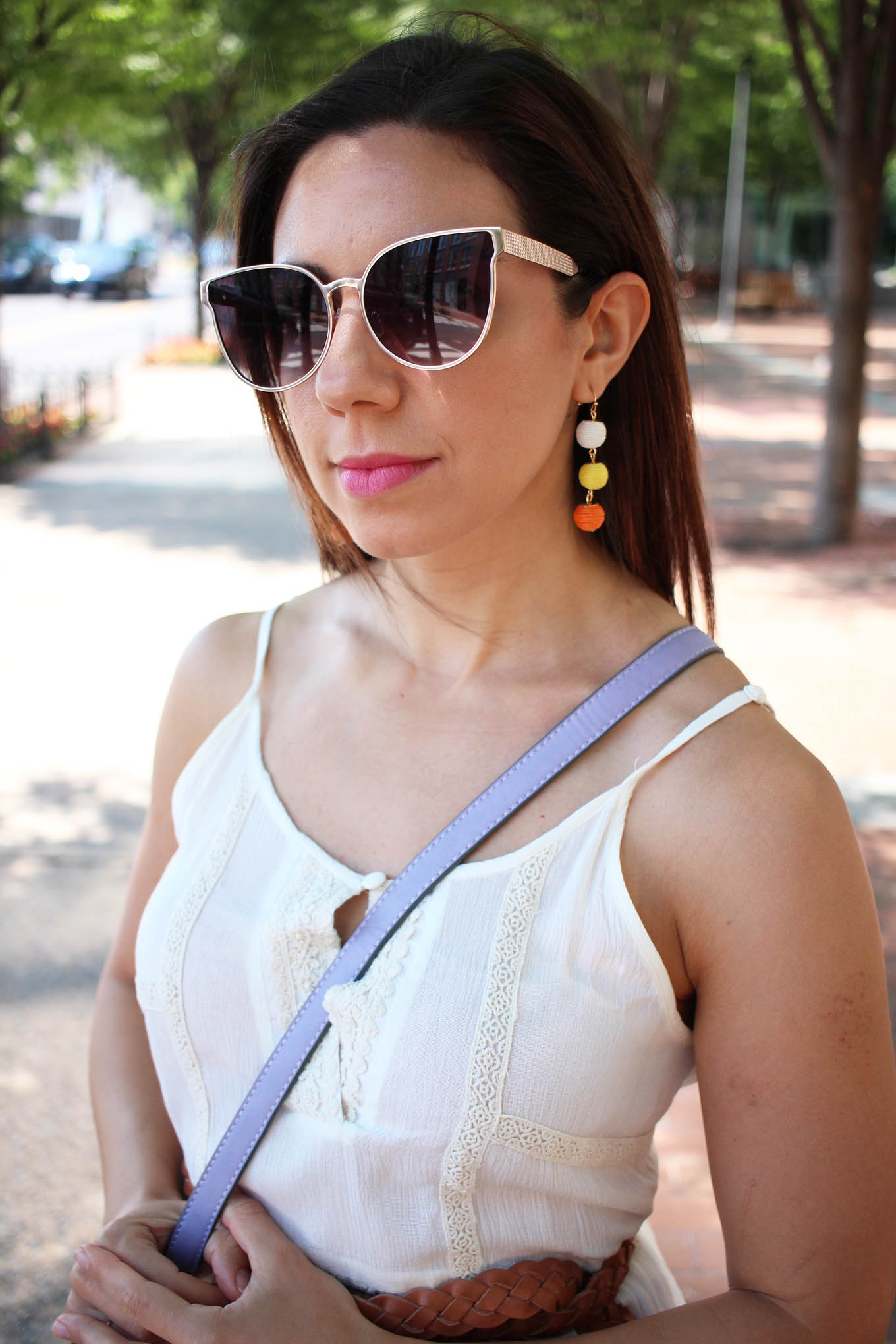 Lifestyle blogger Roxanne of Glass of Glam wearing a Jane.com outfit and a Gucci Marmont giveaway