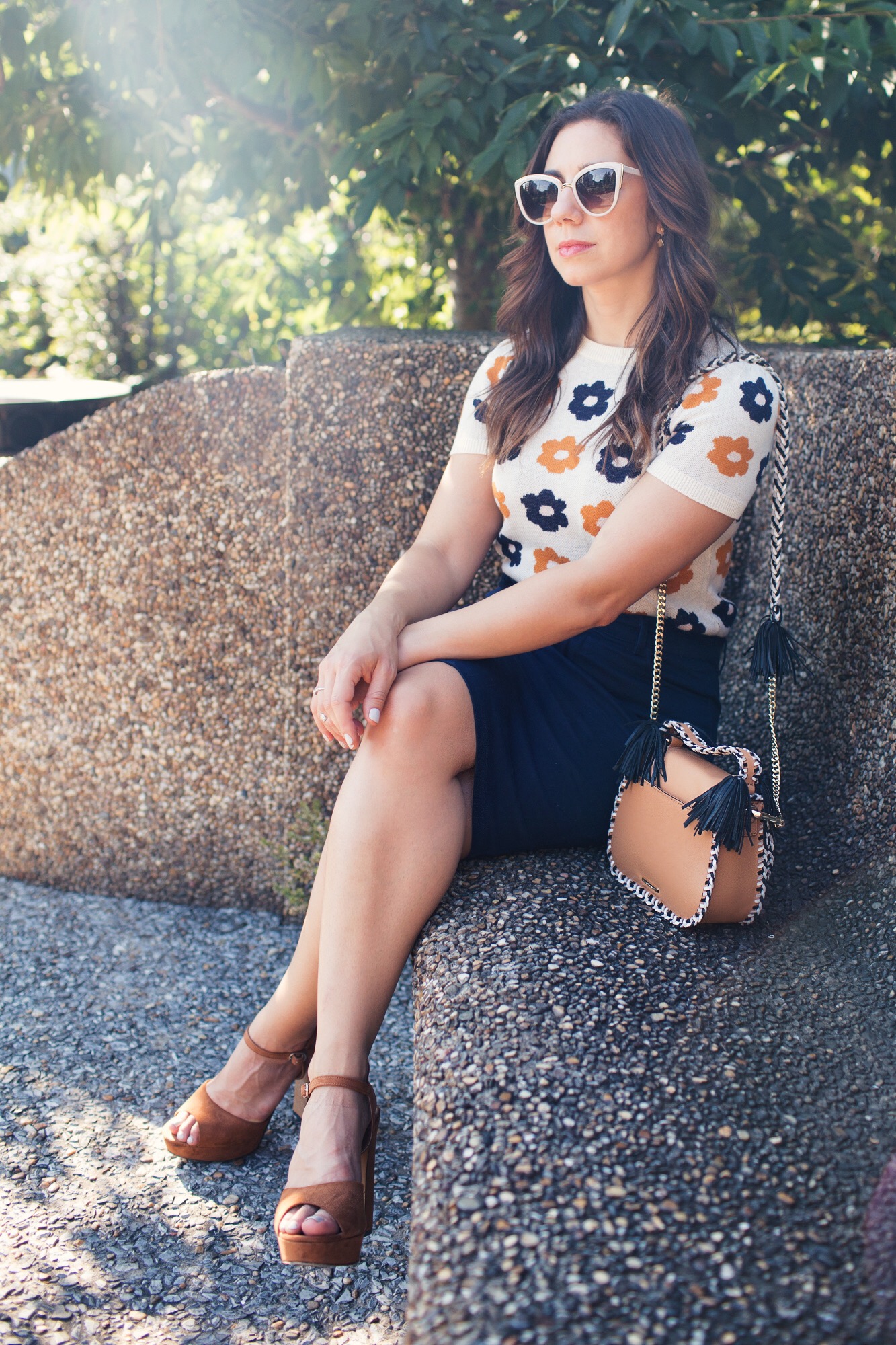 Lifestyle blogger Roxanne of Glass of Glam wearing a vintage inspired ModCloth outfit for work