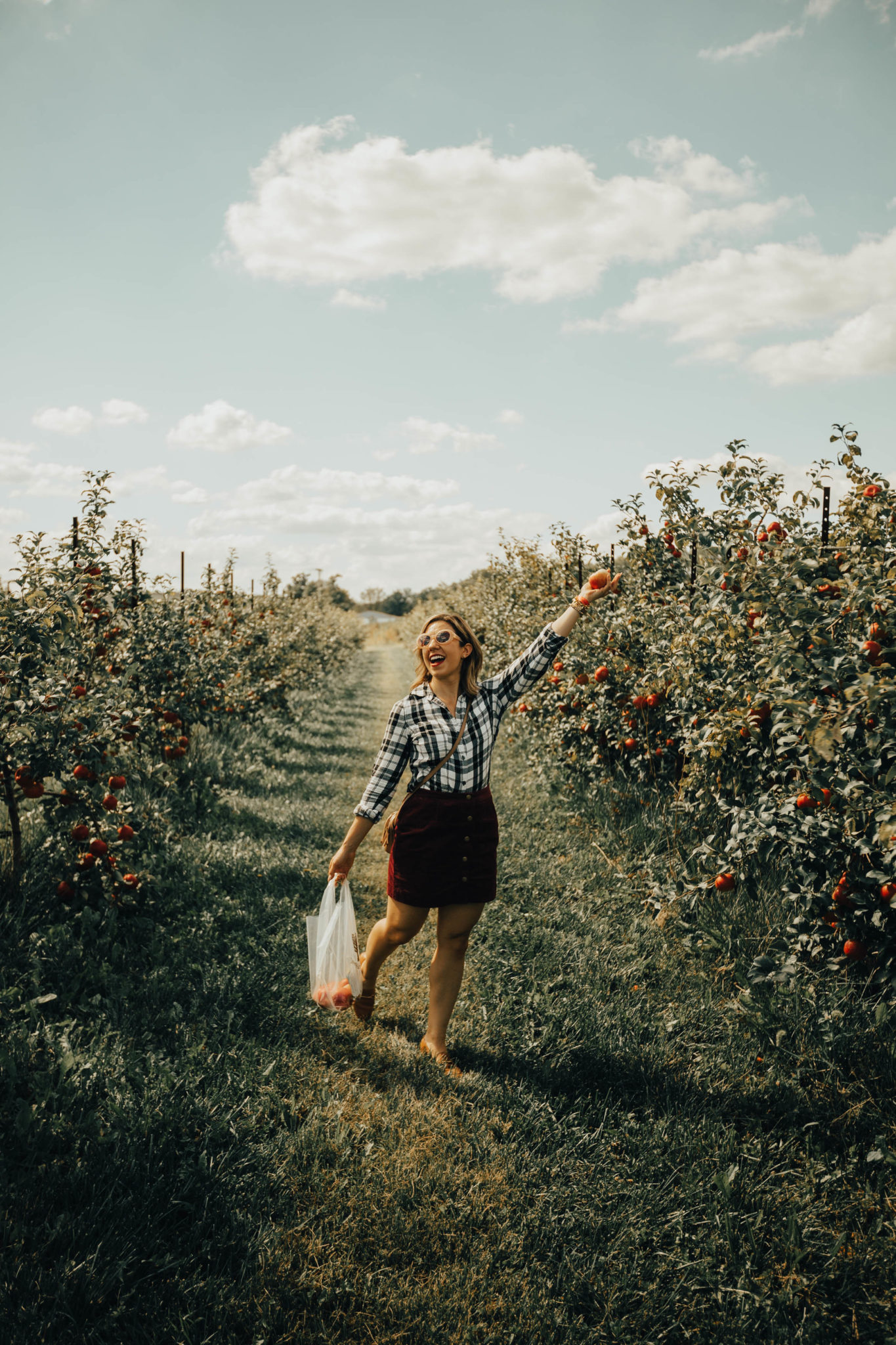 Apple Picking In Indiana featured by top Chicago travel blog, Glass of Glam