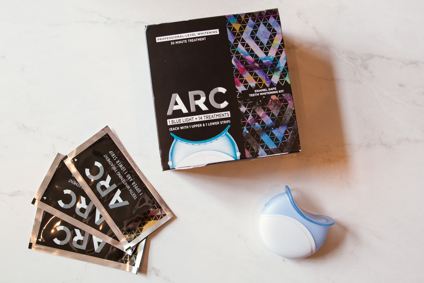 ARCSmile smile whitening system review featured by top US beauty blog, Glass of Glam