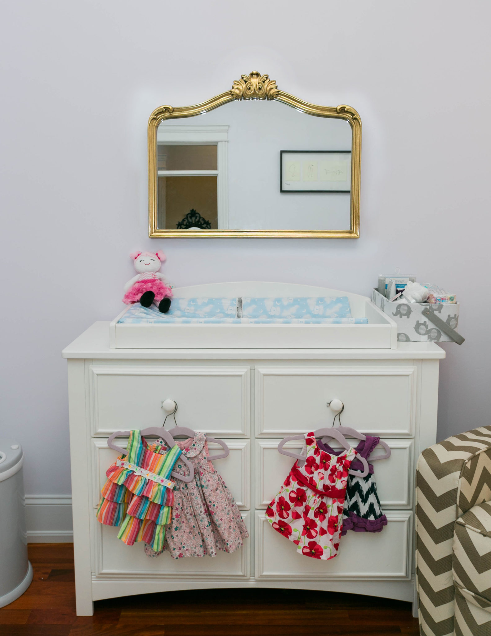 Baby girl Nursery reveal featured by top US life and style blog, Glass of Glam