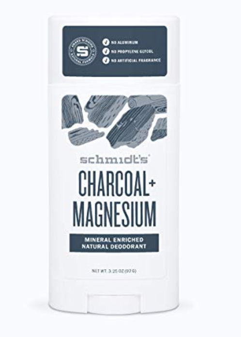 My Natural Deodorant Review by popular Chicago life and style blog, Glass of Glam: image of Schmidt's charcoal and Magnesium deodorant.