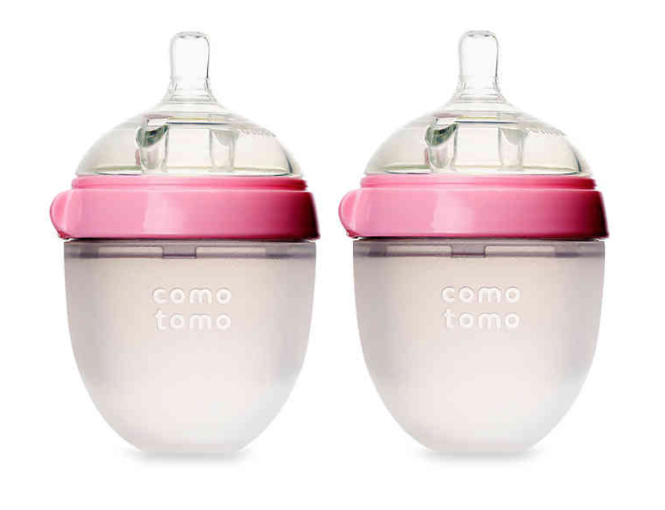 6 Month Old Baby Must Haves by popular Chicago lifestyle blog, Glass of Glam: image of a Comotomo bottles. 