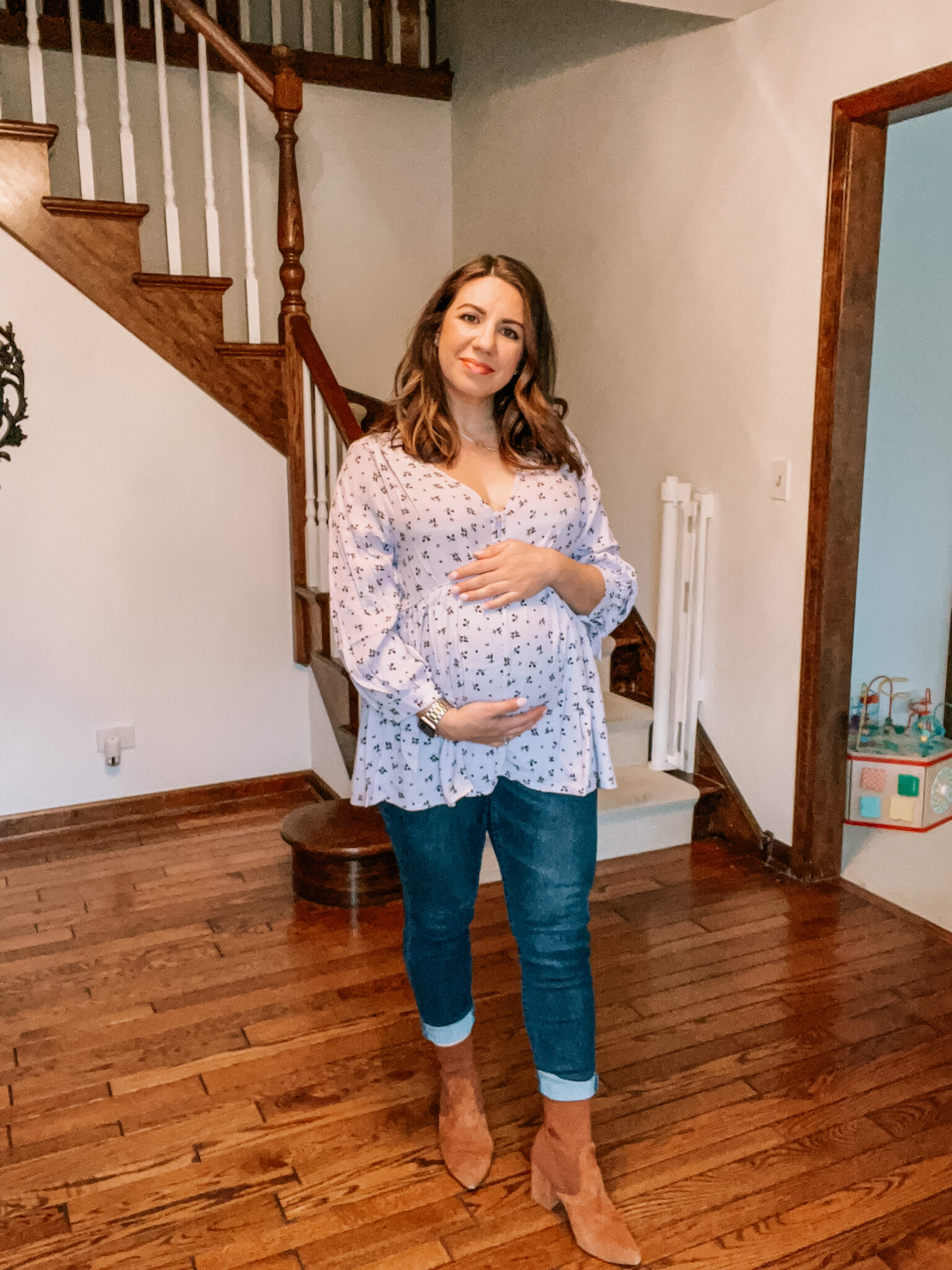 The Nines By Hatch maternity wear available at Target, and featured by top US mom fashion blogger, Glass of Glam