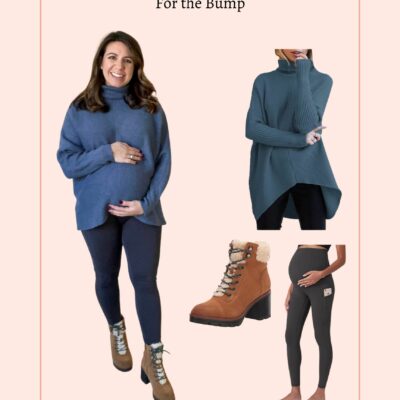 Comfy Maternity Outfit available at Amazon by top Chicago fashion blogger, Glass of Glam